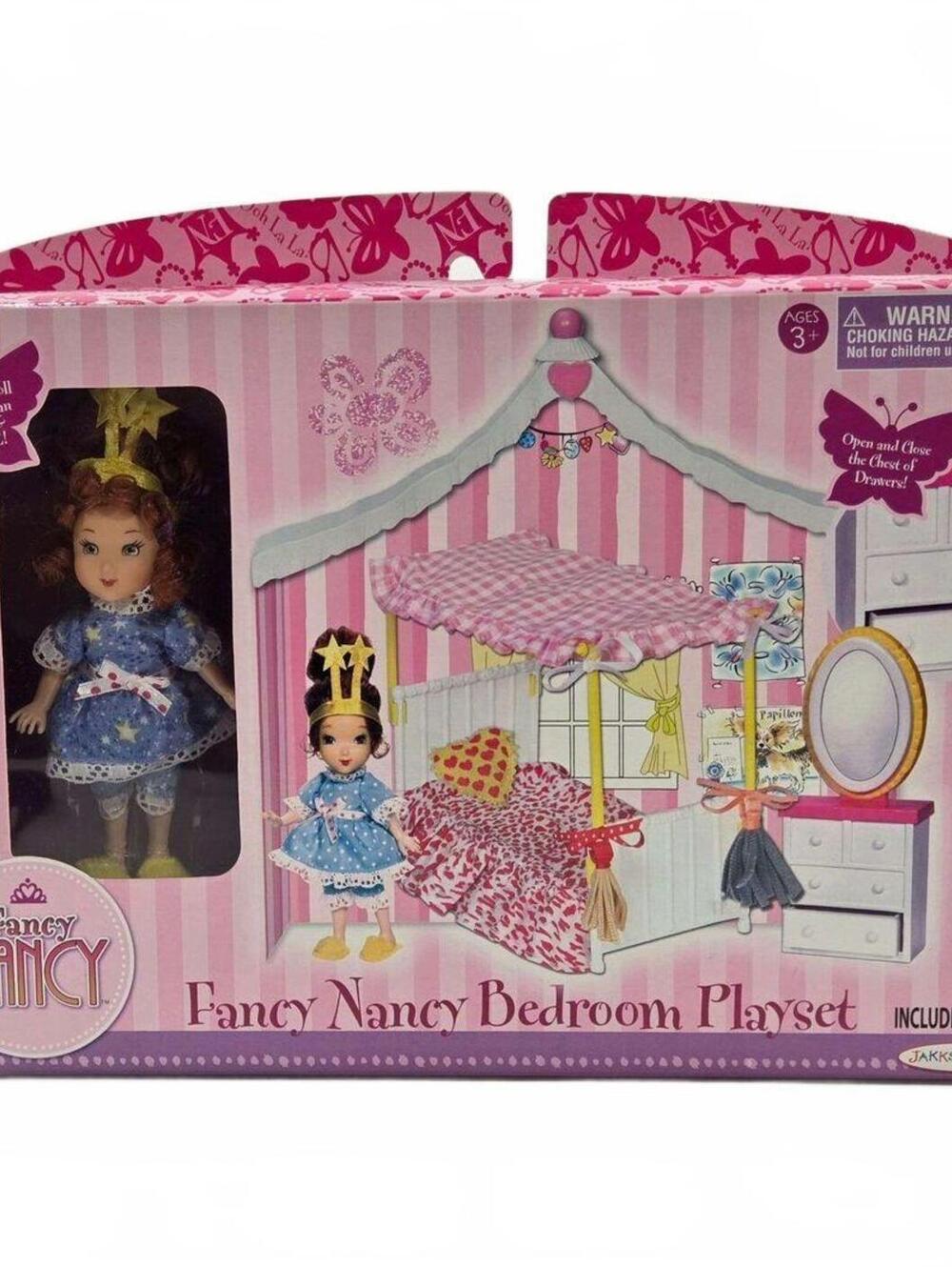 Fancy Nancy Doll Bedroom Play Set With 8 Pieces Pose & Style Poseable 2007